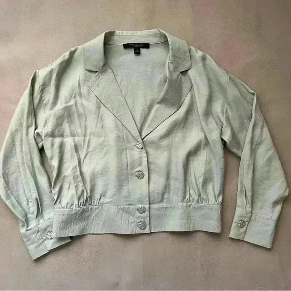 Marc New York Mint green blouse jacket size M - Picture 1 of 8